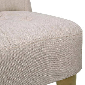 Sedia Francese in Tessuto Crema