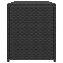 Carica l&#39;immagine nel visualizzatore di Gallery, Baule da Giardino Nero 120x50x60 cm in Polyrattan