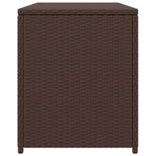 Carica l&#39;immagine nel visualizzatore di Gallery, Baule da Giardino Marrone 120x50x60 cm in Polyrattan