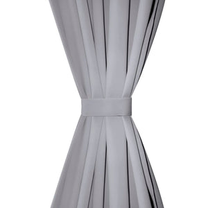 2 Pz Tende Oscuranti con Occhielli in Metallo 135x175 cm Grigie