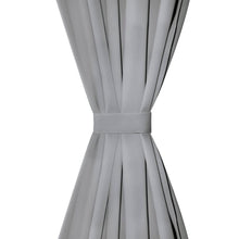 Carica l&#39;immagine nel visualizzatore di Gallery, 2 Pz Tende in Micro Raso con Passanti 140x175 cm Grigie