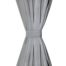 Carica l&#39;immagine nel visualizzatore di Gallery, 2 Pz Tende in Micro Raso con Passanti 140x225 cm Grigie