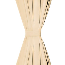 Carica l&#39;immagine nel visualizzatore di Gallery, 2 Pz Tende in Micro Raso con Passanti 140x225 cm Beige