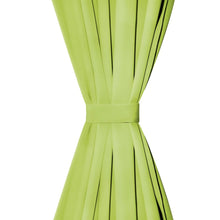 Carica l&#39;immagine nel visualizzatore di Gallery, 2 Pz Tende in Micro Raso con Passanti 140x225 cm Verdi