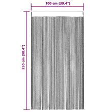 Carica l&#39;immagine nel visualizzatore di Gallery, 2 Pz Tende a Fili 100x250 cm Nere