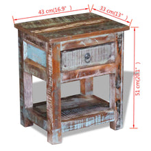 Load image into Gallery viewer, Mobiletto 1 Cassetto in Massello di Recupero 43x33x51 cm