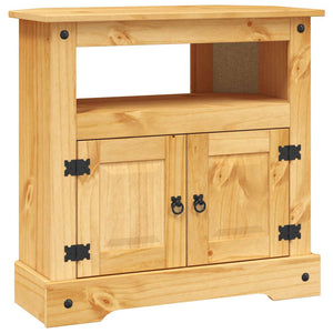 Mobiletto in Pino Messicano Marrone Naturale 80x43x78 cm