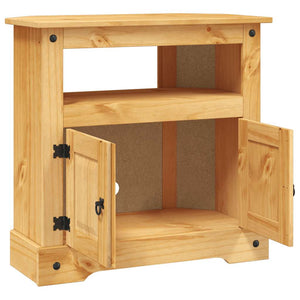 Mobiletto in Pino Messicano Marrone Naturale 80x43x78 cm