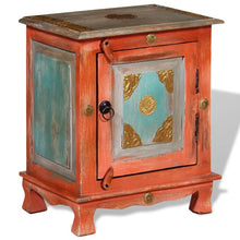 Load image into Gallery viewer, Mobiletto in Legno Massello di Mango Arancione