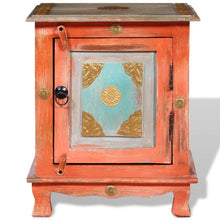 Load image into Gallery viewer, Mobiletto in Legno Massello di Mango Arancione