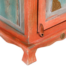 Load image into Gallery viewer, Mobiletto in Legno Massello di Mango Arancione