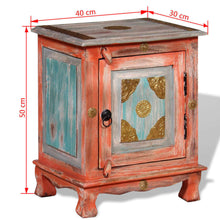 Load image into Gallery viewer, Mobiletto in Legno Massello di Mango Arancione