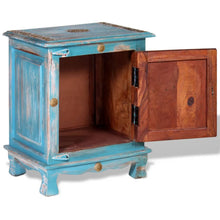Load image into Gallery viewer, Mobiletto in Legno Massello di Mango Blu