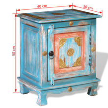 Load image into Gallery viewer, Mobiletto in Legno Massello di Mango Blu