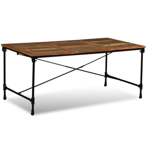 Tavolo da Pranzo in Legno Massello di Recupero 180 cm