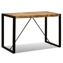 Carica l&#39;immagine nel visualizzatore di Gallery, Tavolo da Pranzo in Legno Massello di Mango Grezzo 120 cm