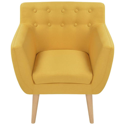 Poltrona Gialla in Tessuto