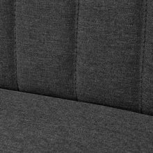 Load image into Gallery viewer, Divano in Tessuto 117x55,5x77 cm Grigio Scuro
