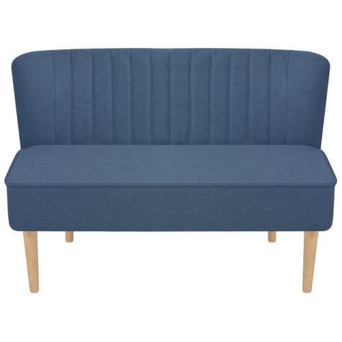 Divano in Tessuto 117x55,5x77 cm Blu