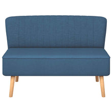 Carica l&#39;immagine nel visualizzatore di Gallery, Divano in Tessuto 117x55,5x77 cm Blu