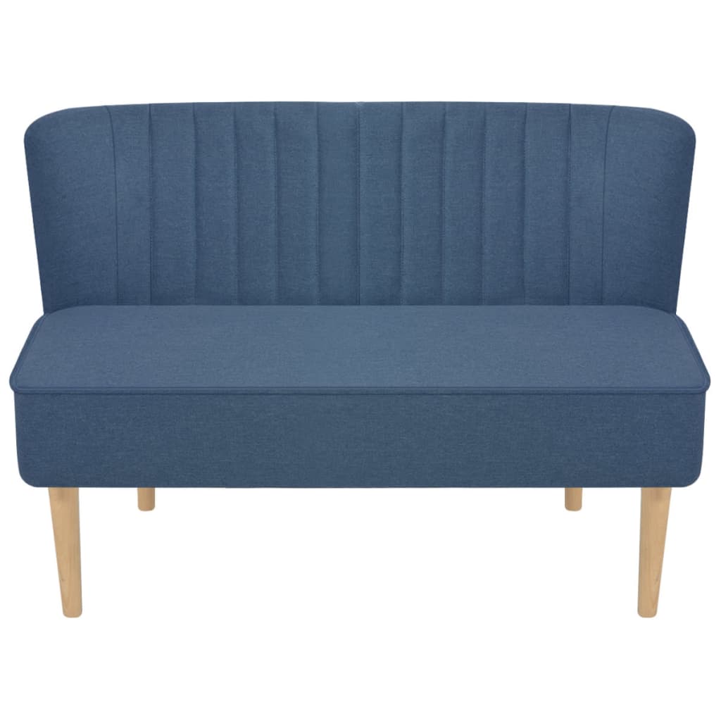 Divano in Tessuto 117x55,5x77 cm Blu