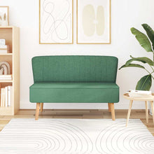 Carica l&#39;immagine nel visualizzatore di Gallery, Divano in Stoffa 117x55,5x77 cm Verde