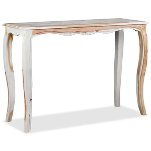 Tavolo Consolle in Legno Massello di Acacia 110x40x76 cm