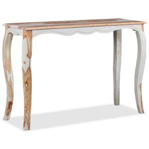 Tavolo Consolle in Legno Massello di Acacia 110x40x76 cm