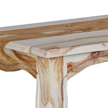 Laden Sie das Bild in den Galerie-Viewer, Tavolo Consolle in Legno Massello di Acacia 110x40x76 cm