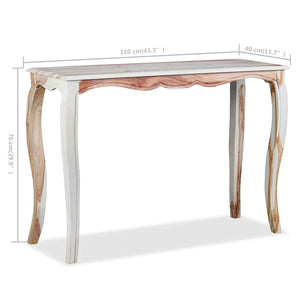 Tavolo Consolle in Legno Massello di Acacia 110x40x76 cm
