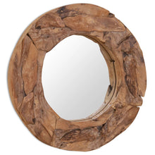 Carica l&#39;immagine nel visualizzatore di Gallery, Specchio Decorativo in Legno di Teak 60 cm Rotondo