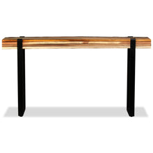 Load image into Gallery viewer, Tavolo Consolle in Legno Massello di Recupero Regolabile