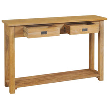 Charger l&#39;image dans la galerie, Tavolo Consolle in Legno Massello di Teak 120x30x80 cm