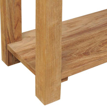 Charger l&#39;image dans la galerie, Tavolo Consolle in Legno Massello di Teak 120x30x80 cm