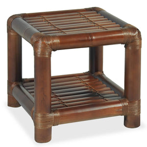 Tavolino 40x40x40 cm in Bambù Marrone Scuro