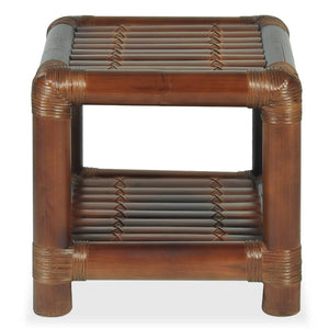 Tavolino 40x40x40 cm in Bambù Marrone Scuro