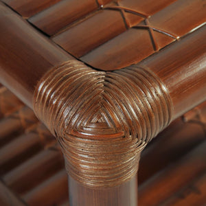 Tavolino 40x40x40 cm in Bambù Marrone Scuro