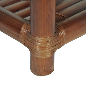 Tavolino 40x40x40 cm in Bambù Marrone Scuro