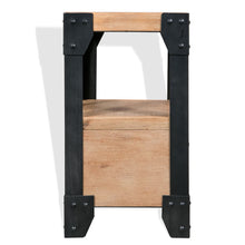 Load image into Gallery viewer, Comodino in Massello di Acacia e Acciaio 40x30x54 cm