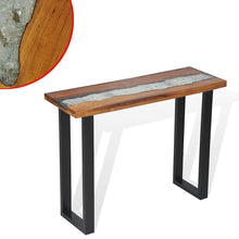 Laden Sie das Bild in den Galerie-Viewer, Tavolo Consolle in Teak 100x35x75 cm