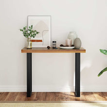 Laden Sie das Bild in den Galerie-Viewer, Tavolo Consolle in Teak 100x35x75 cm