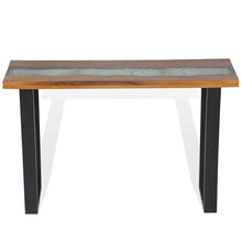 Laden Sie das Bild in den Galerie-Viewer, Tavolo Consolle in Teak 100x35x75 cm