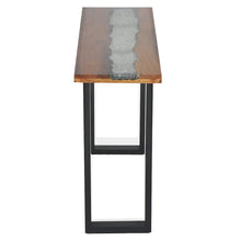 Laden Sie das Bild in den Galerie-Viewer, Tavolo Consolle in Teak 100x35x75 cm
