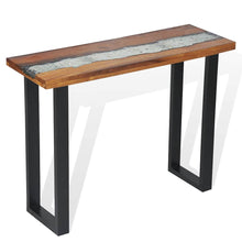 Laden Sie das Bild in den Galerie-Viewer, Tavolo Consolle in Teak 100x35x75 cm