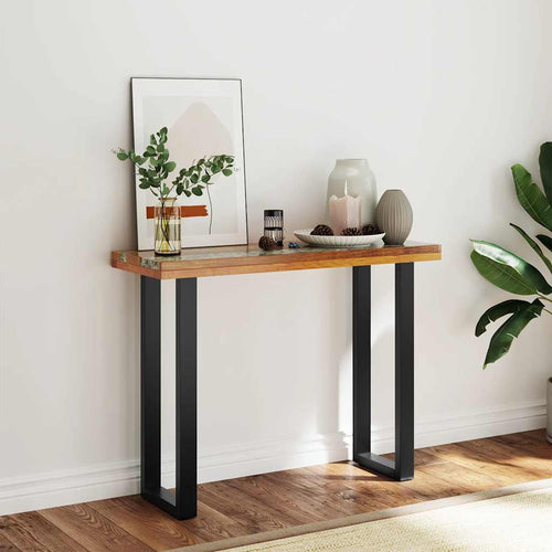 Tavolo Consolle in Teak 100x35x75 cm