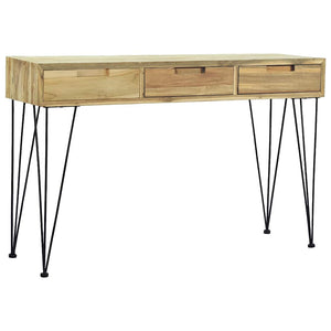Mobiletto Consolle 120x35x76 cm in Legno Massello di Teak