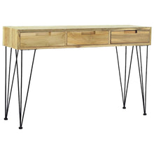 Load image into Gallery viewer, Mobiletto Consolle 120x35x76 cm in Legno Massello di Teak