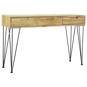 Mobiletto Consolle 120x35x76 cm in Legno Massello di Teak