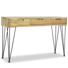 Load image into Gallery viewer, Mobiletto Consolle 120x35x76 cm in Legno Massello di Teak