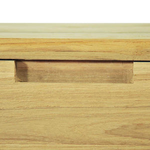 Mobiletto Consolle 120x35x76 cm in Legno Massello di Teak